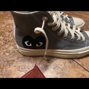 custom gray converse